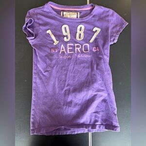 Aeropostale Purple 1987 Graphic Tee